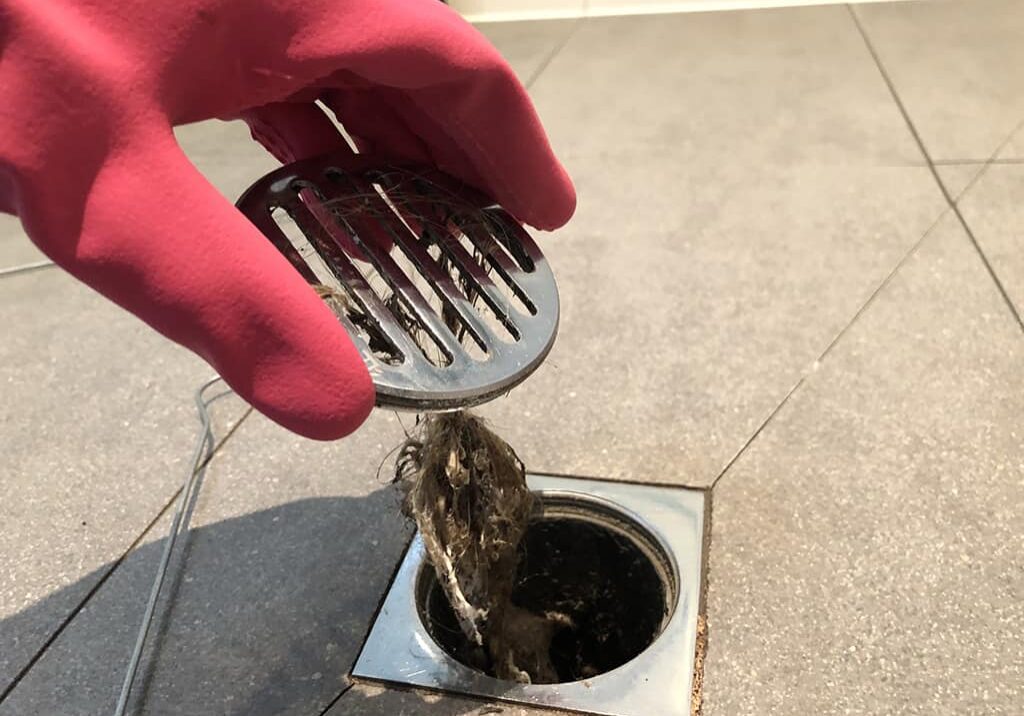 Drain cleaning - Shower drain clog Drain cleaning - Shower drain clog